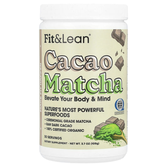 Boost Energy & Focus with Fit & Lean's Cacao Matcha Powder - Image 1