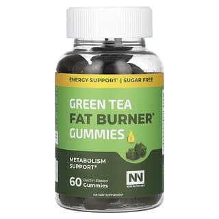Green Tea Fat Burner Gummies by Nobi Nutrition - 60 Pectin-Based Gummies