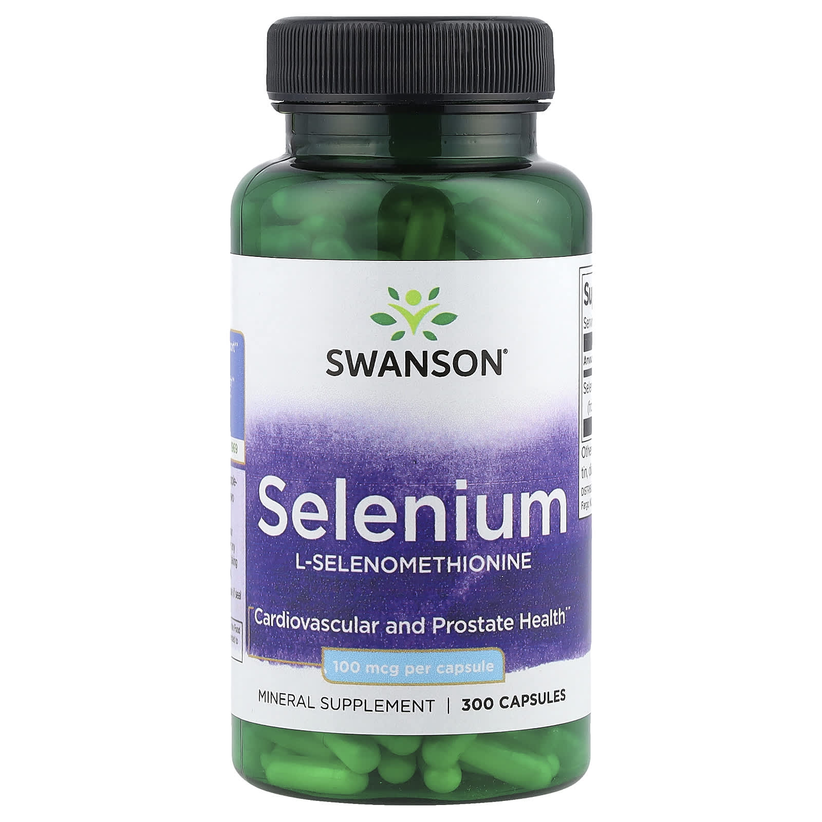 Swanson, Selenium, 100 mcg, 300 Capsules - Image 1