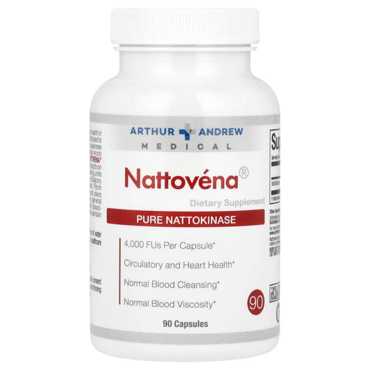 Boost Circulation & Heart Health with Nattovena, 4,000 FU, 90 Capsules - Image 1