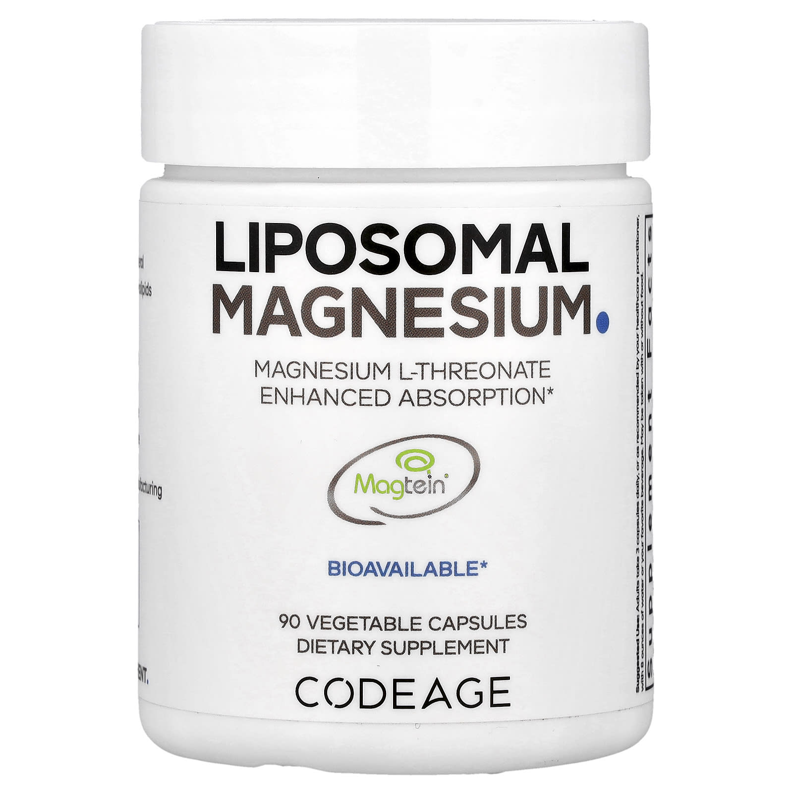 Unlock Better Brain Function with CodeAge Liposomal Magnesium L-Threonate - Image 1