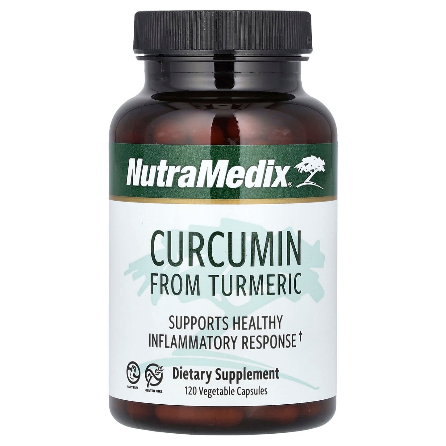 NutraMedix, Curcumin From Turmeric, 120 Vegetarian Capsules (250 mg per Capsule) - Image 1
