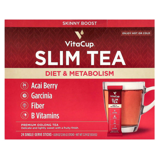 VitaCup, Slim Instant Tea, Premium Oolong Tea, 24 Single-Serve Sticks, 0.09 oz (2.65 g) Each - Image 1