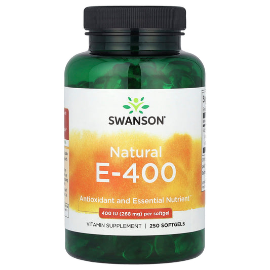 Swanson, Natural E-400, 268 mg (400 IU), 250 Softgels - Image 1