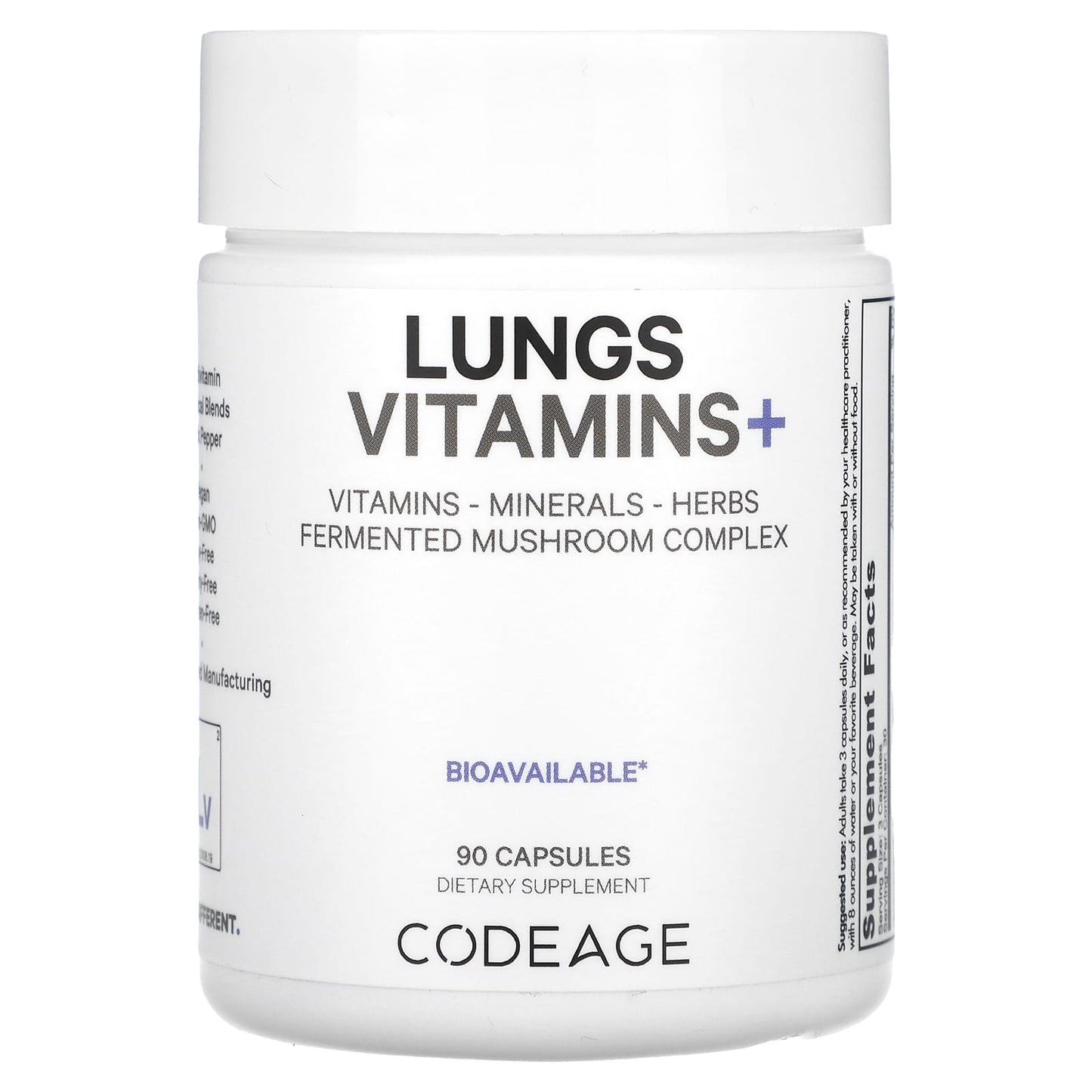 CodeAge Lungs Vitamins+ - Boost Immune System & Respiratory Health - Image 1