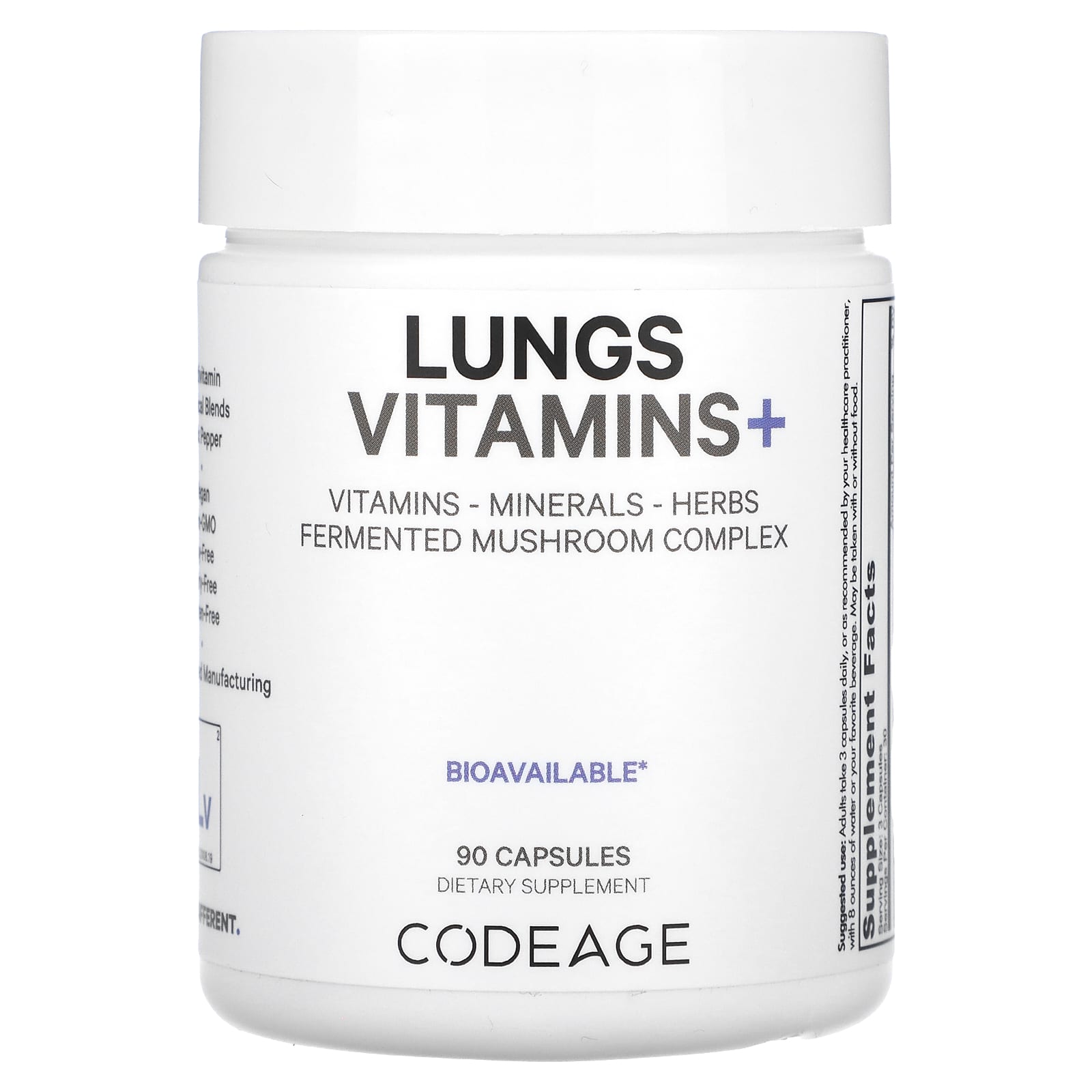 CodeAge Lungs Vitamins+ - Boost Immune System & Respiratory Health - Image 1