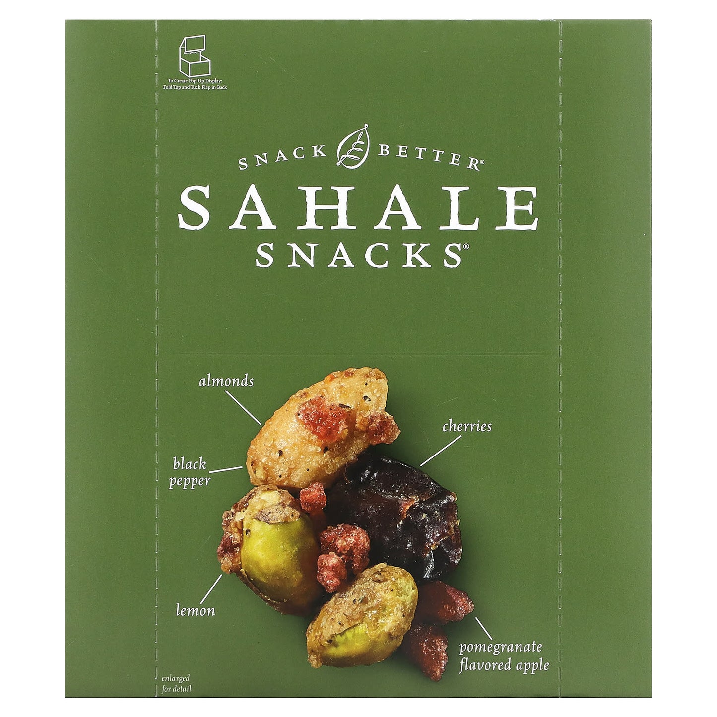 Sahale Snacks, Glazed Mix, Natural Pomegranate Pistachios, 9 Packs, 1.5 oz (42.5 g) Each - Image 1