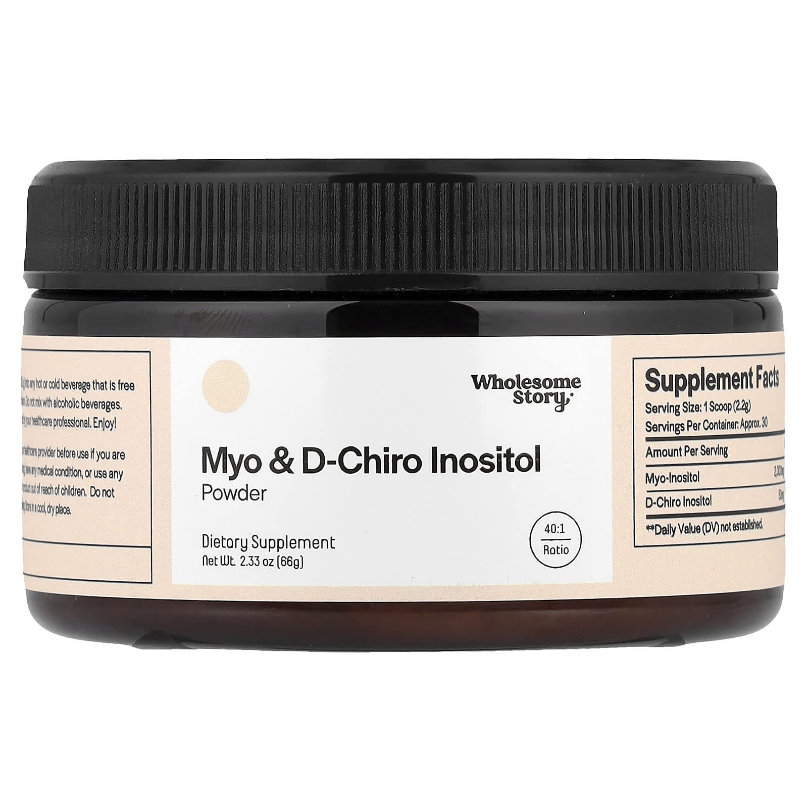 Wholesome Story, Myo & D-Chiro Inositol Powder, 2.33 oz (66 g) - Image 1