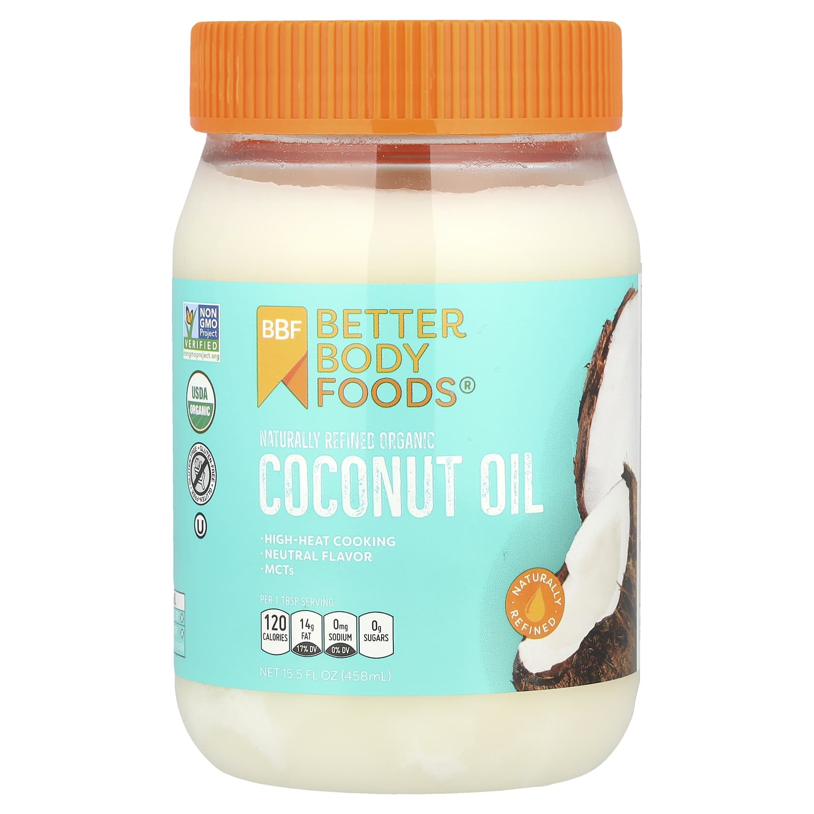Best Organic Coconut Oil for High-Heat Cooking - USDA Certified - Image 1