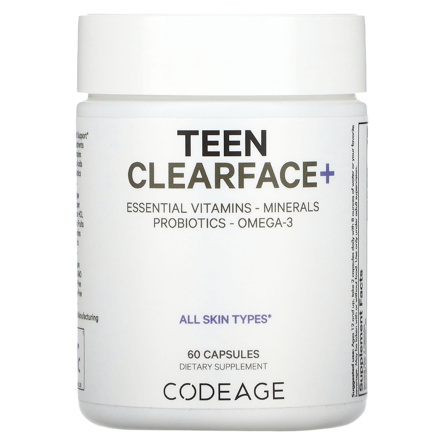Codeage, Teen Clearface Vitamins, 60 Capsules