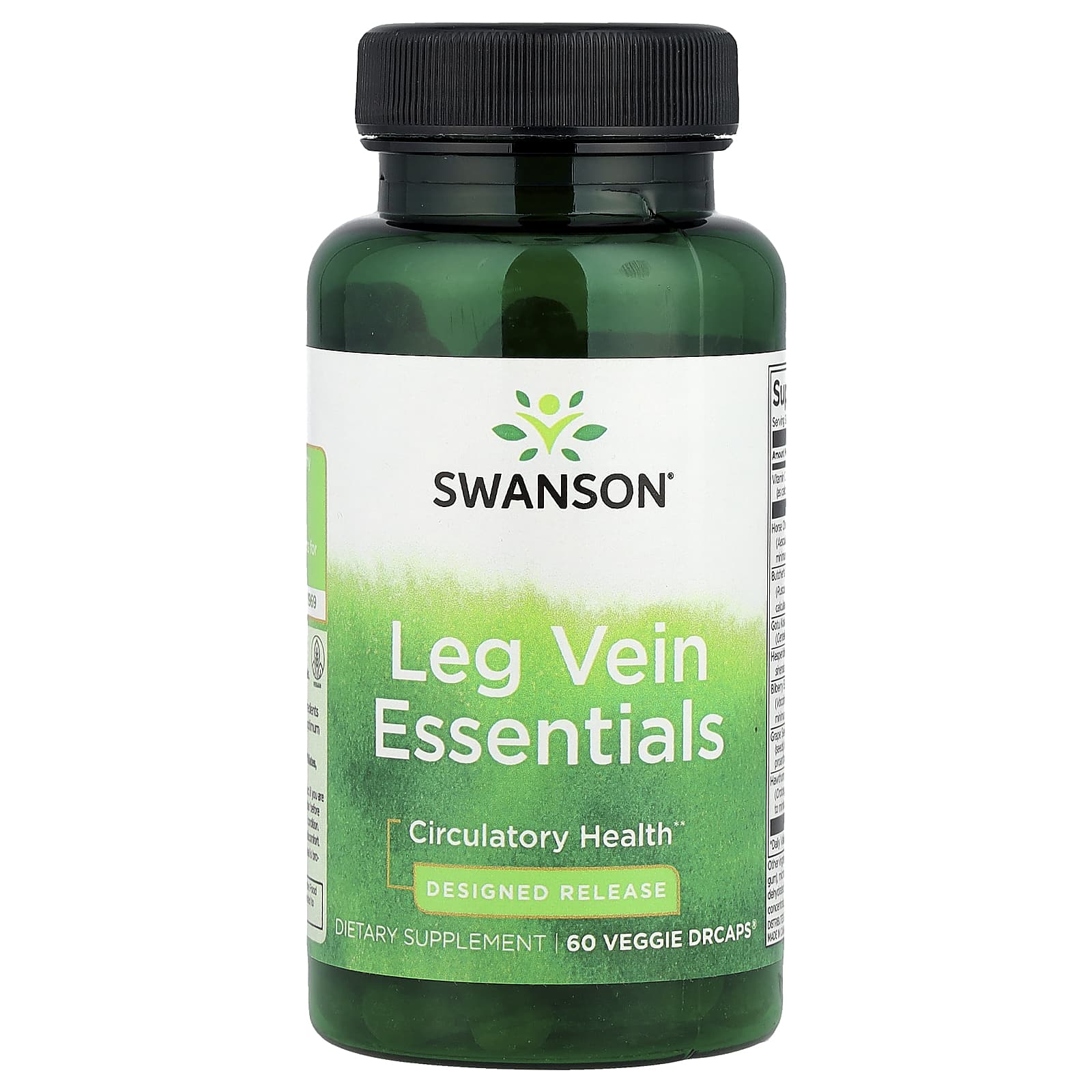 Swanson, Leg Vein Essentials, 60 Veggie DrCaps® - Image 1