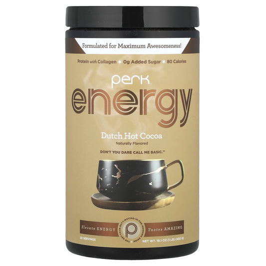 Perk Energy, Dutch Hot Cocoa, 16.1 oz (450 g) - Image 1