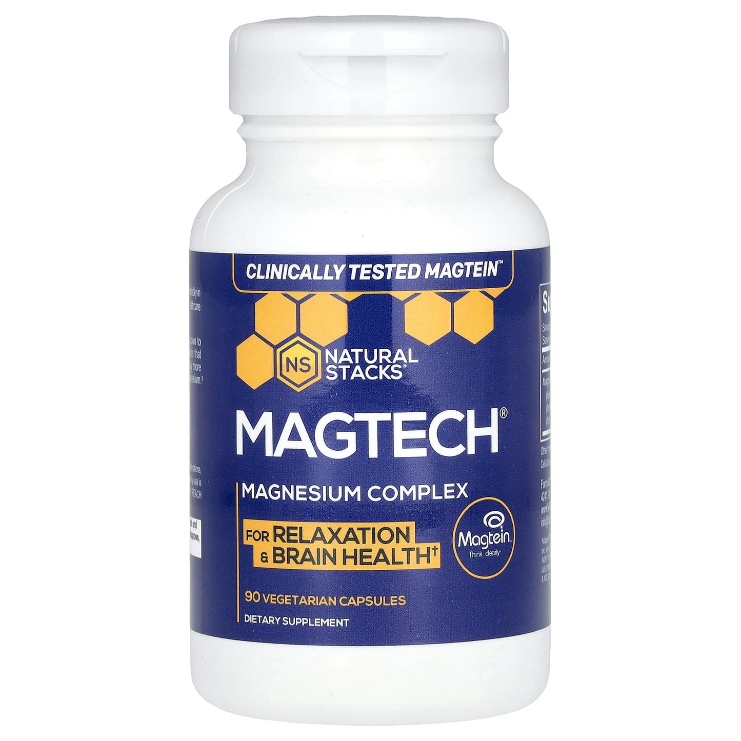 Natural Stacks, MagTech®, Magnesium Complex, 90 Vegetarian Capsules (66.6 mg per Capsule) - Image 1