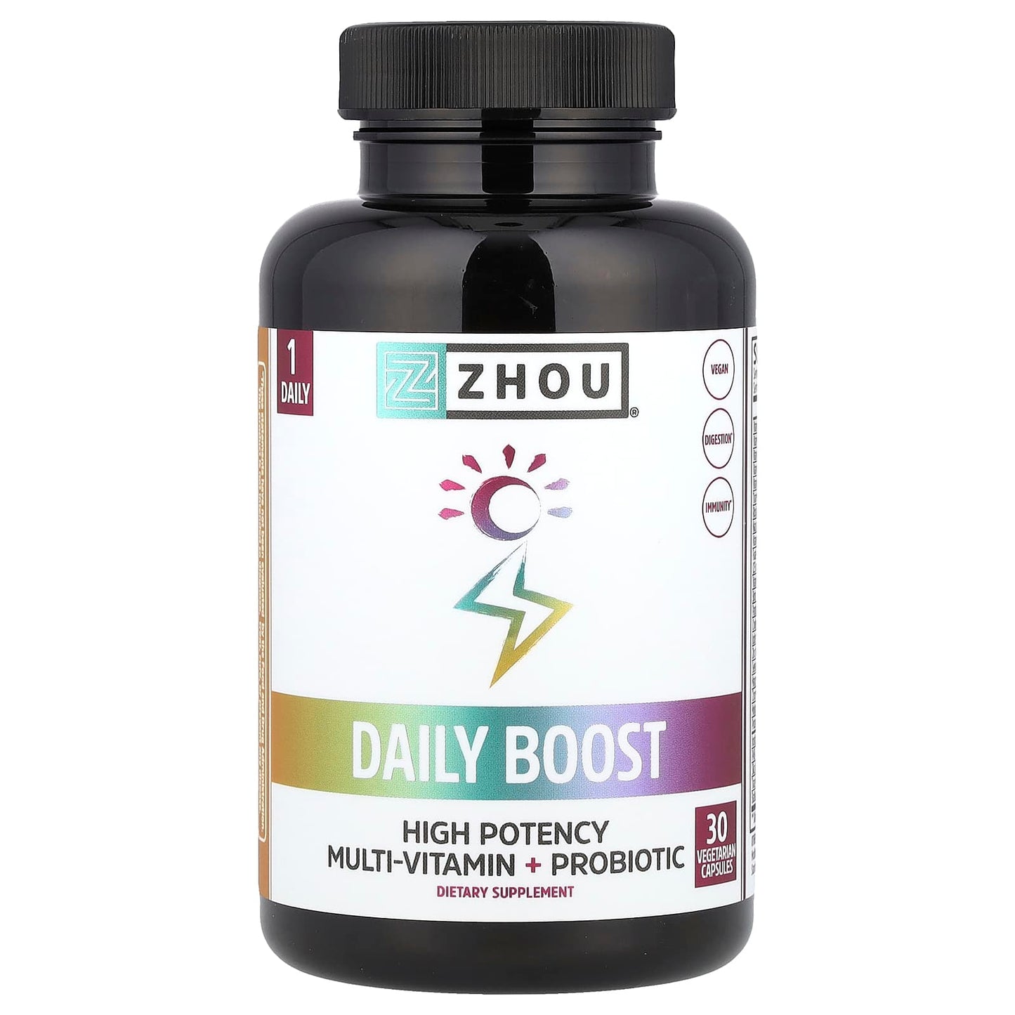 Zhou Nutrition, Daily Boost, 30 Vegetarian Capsules - Image 1