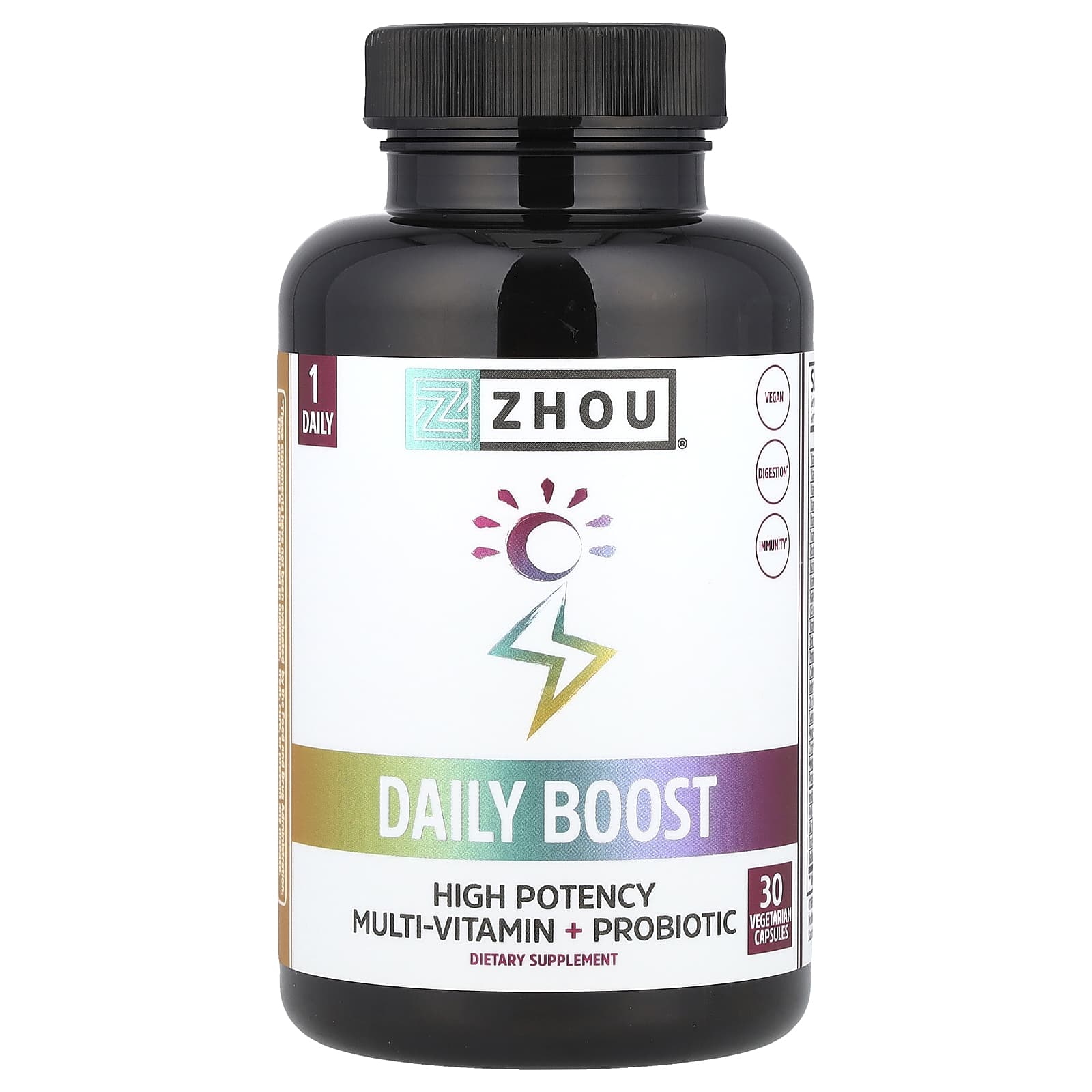 Zhou Nutrition, Daily Boost, 30 Vegetarian Capsules - Image 1