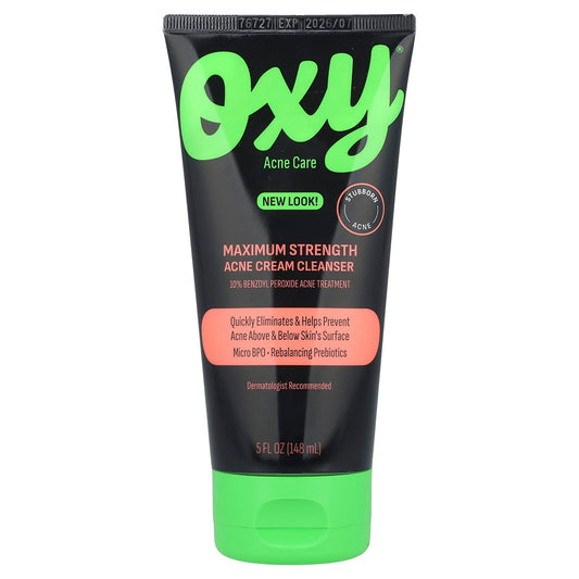 Oxy Skin Care, Maximum Strength Acne Cream Cleanser , 5 fl oz (148 ml) - Image 1