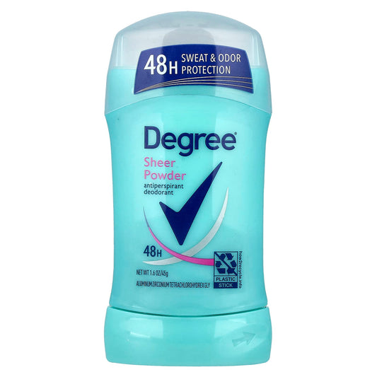 Degree Sheer Powder Antiperspirant Deodorant for Women, 1.6 oz, 48H Protection - Image 1