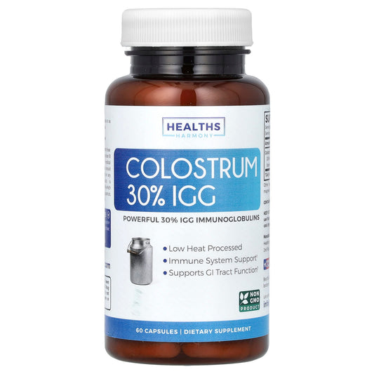 Bovine Colostrum Supplement 30% IGG - Immune System Support 60 Capsules - Image 1