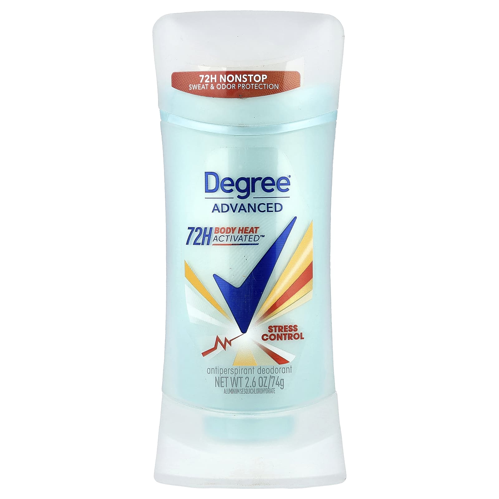 Degree Advanced Antiperspirant Deodorant, 72H Protection, Stress Control, 2.6 oz - Image 1