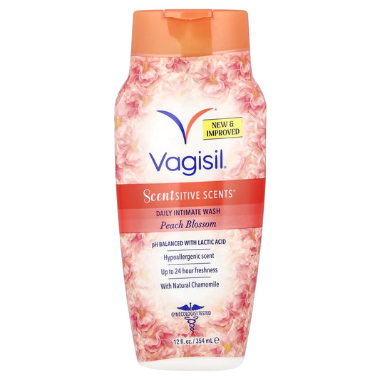 Vagisil, Scentsitive Scents®, Daily Intimate Wash, Peach Blossom, 12 fl oz (354 ml) - Image 1