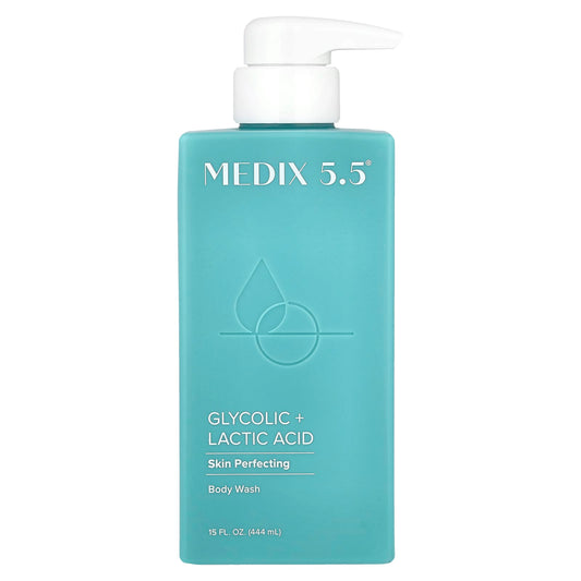 Medix 5.5, Body Wash, Skin Perfecting, Glycolic + Lactic Acid, 15 fl oz (444 ml) - Image 1