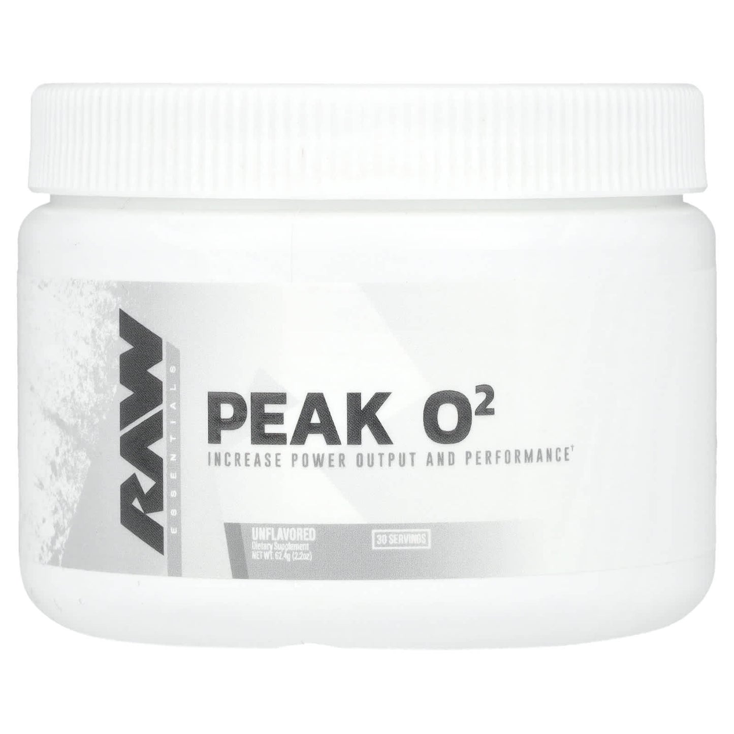 Raw Nutrition, Essentials, Peak O2, Unflavored, 2.2 oz (62.4 g) - Image 1