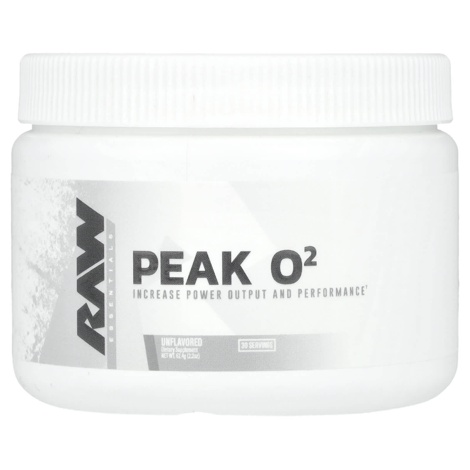 Raw Nutrition, Essentials, Peak O2, Unflavored, 2.2 oz (62.4 g) - Image 1