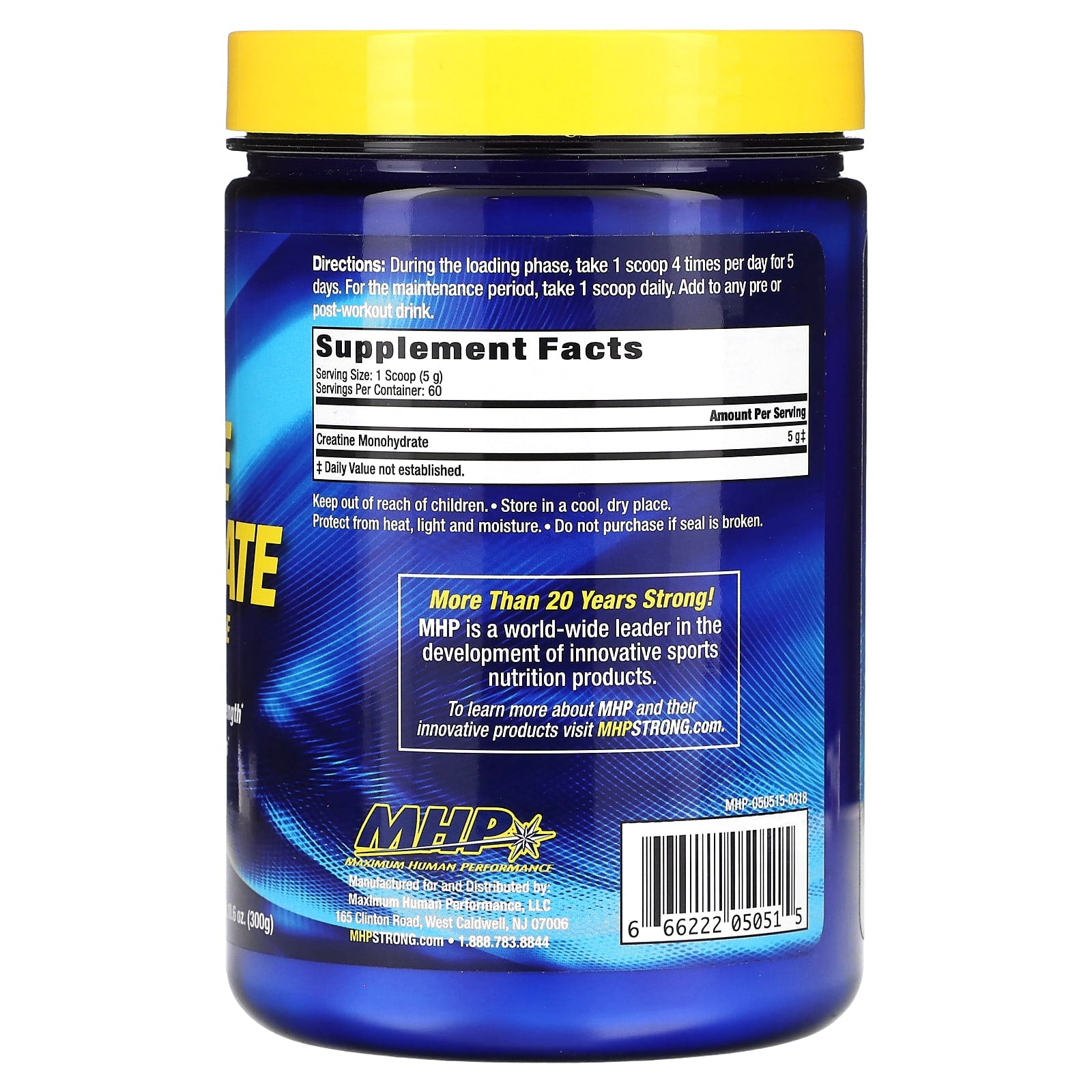 MHP, Creatine Monohydrate, 10.6 oz (300 g) - Image 2