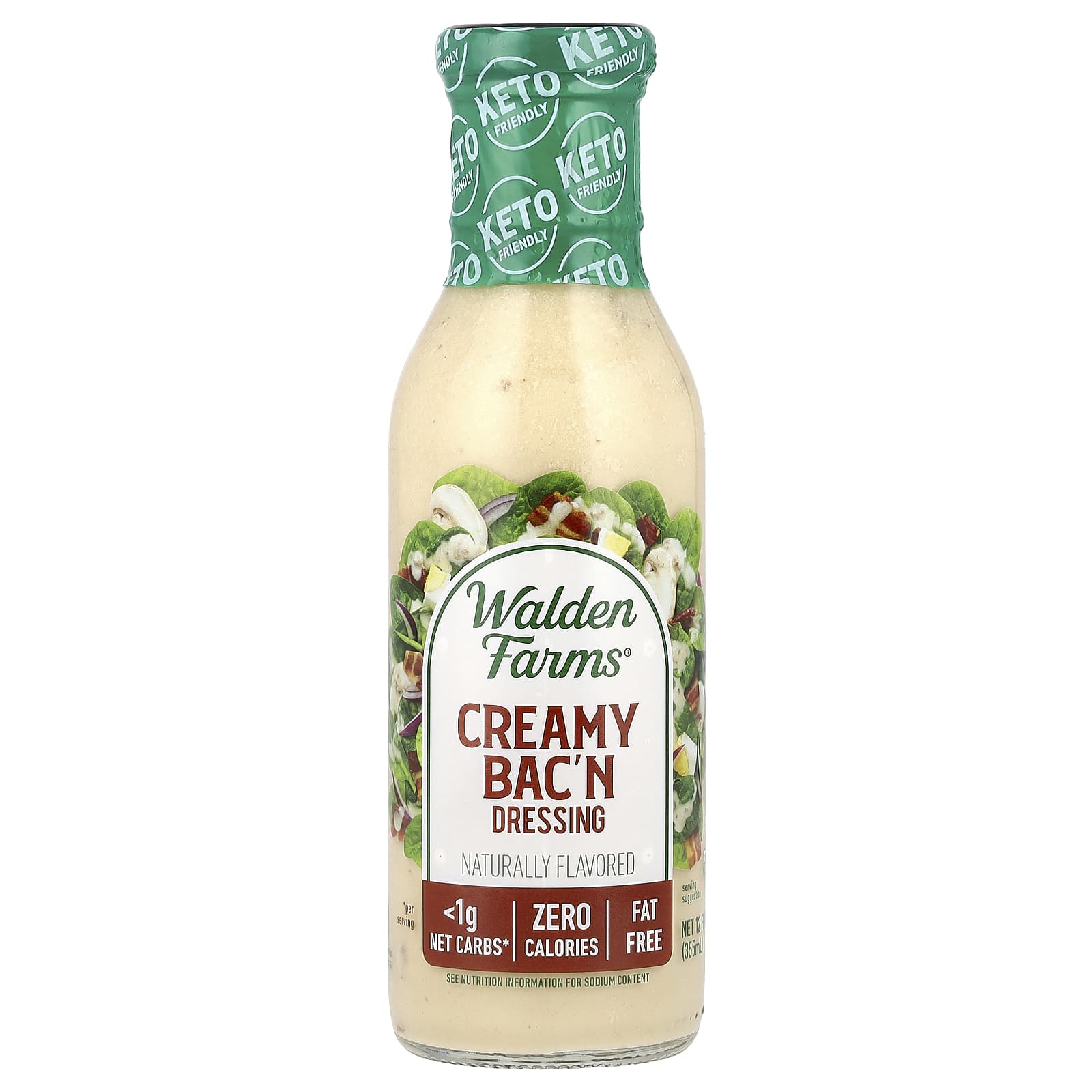 Walden Farms, Creamy Bac'N Dressing, 12 fl oz (355 ml) - Image 1