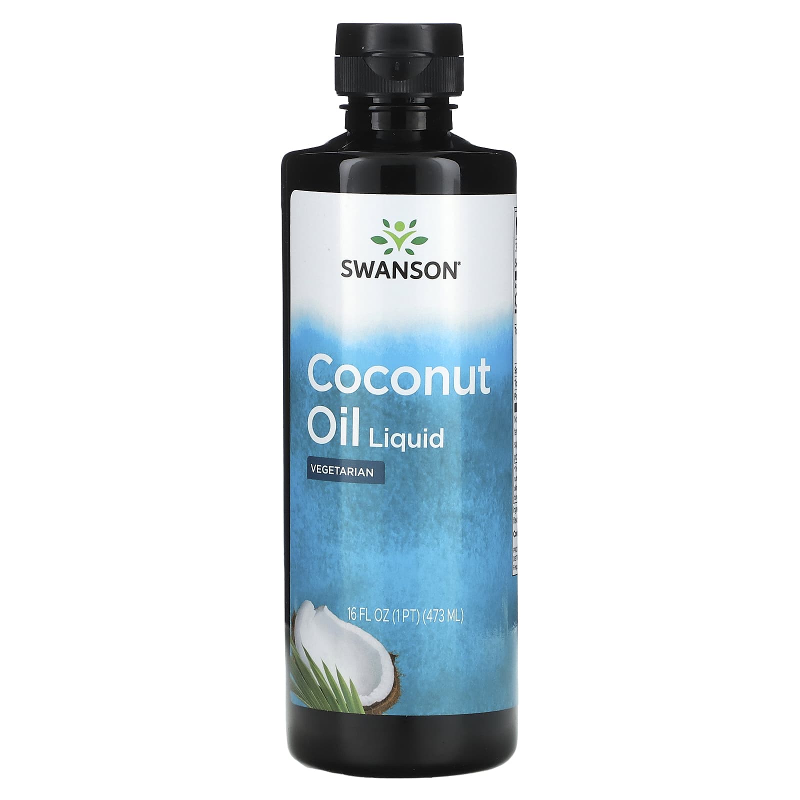 Swanson, Coconut Oil Liquid, 16 fl oz (473 ml) - Image 1