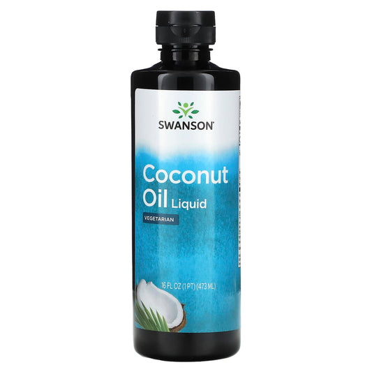 Swanson, Coconut Oil Liquid, 16 fl oz (473 ml) - Image 1