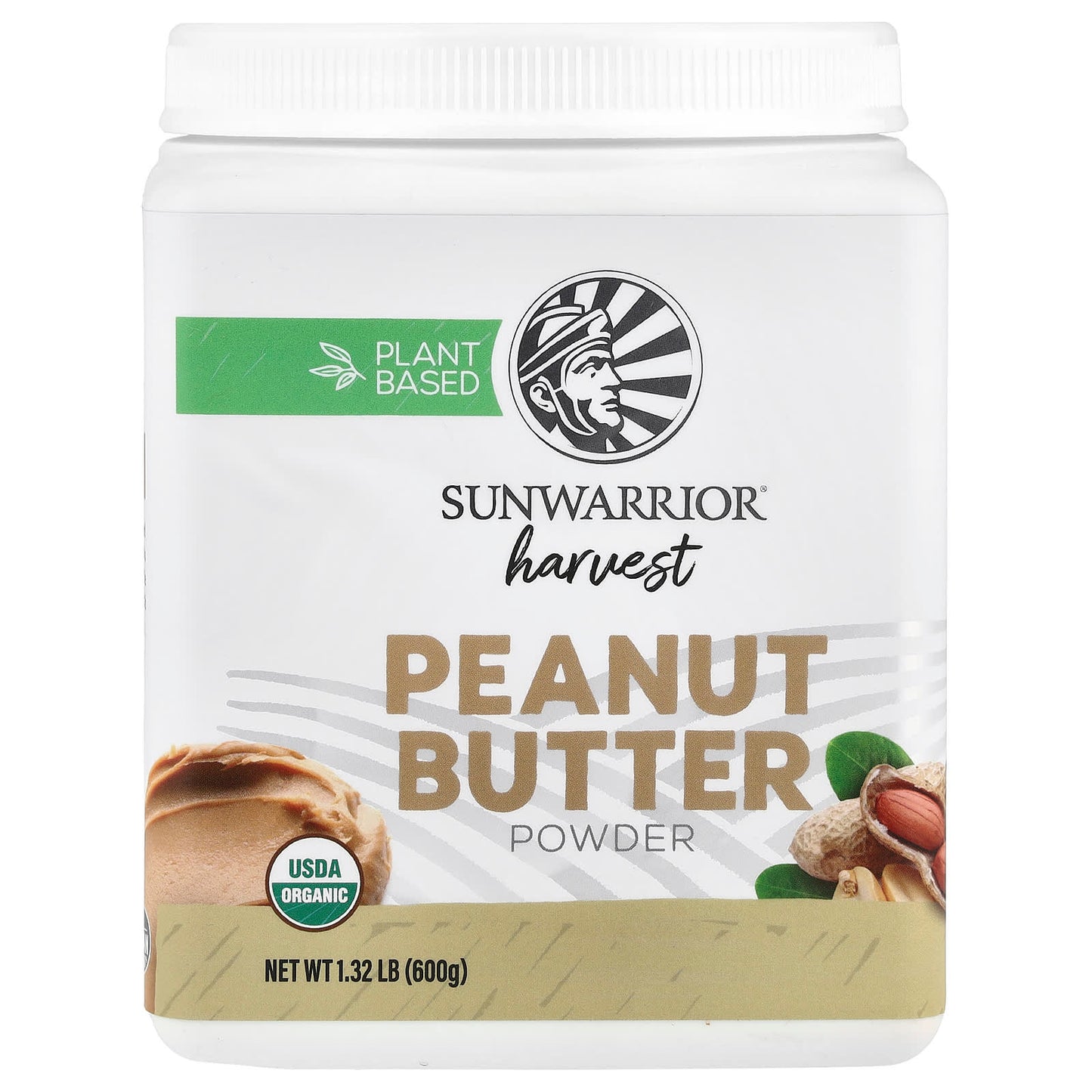 Sunwarrior, Harvest, Peanut Butter Powder, 1.32 lb (600 g) - Image 1