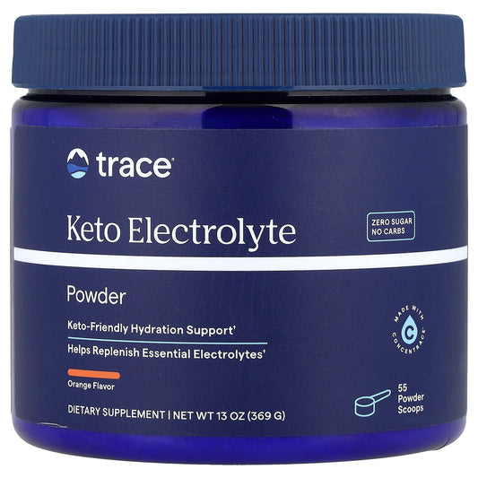 Trace, Keto Electrolyte Powder, Orange , 13 oz (369 g) - Image 1
