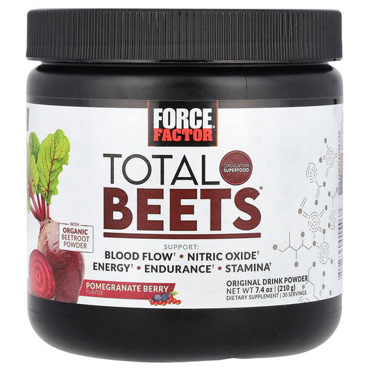 Unlock Energy & Endurance with Force Factor's Total Beets Original Drink Powder - Image 1
