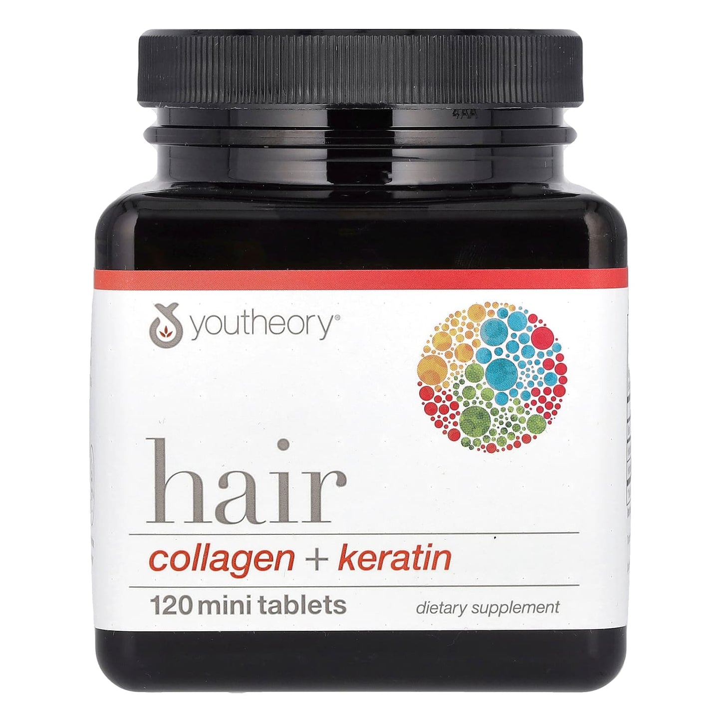 Youtheory, Hair, Collagen + Keratin, 120 Mini Tablets - Image 1
