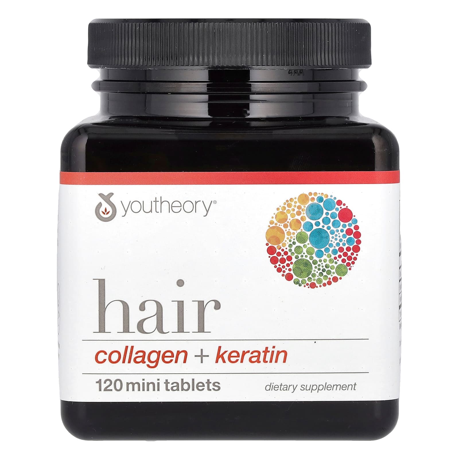 Youtheory, Hair, Collagen + Keratin, 120 Mini Tablets - Image 1
