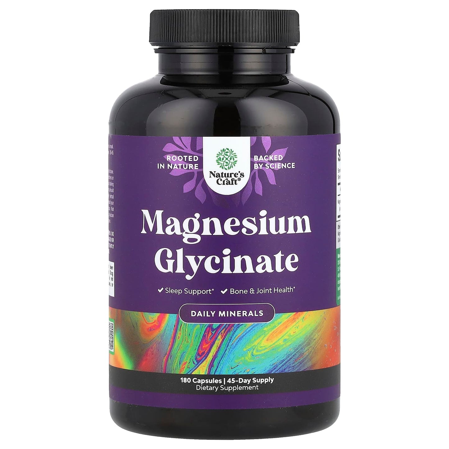 Nature's Craft, Magnesium Glycinate, 180 Capsules (100 mg per Capsule) - Image 1