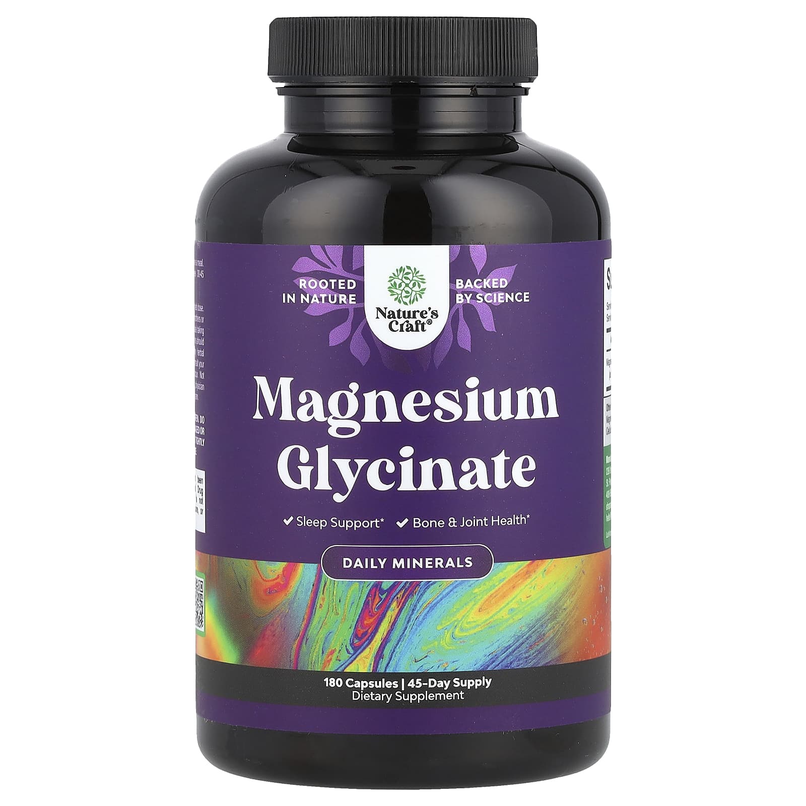 Nature's Craft, Magnesium Glycinate, 180 Capsules (100 mg per Capsule) - Image 1