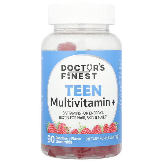 Doctor's Finest Teen Multivitamin+ Gummies, Raspberry, 90 Count - Image 1