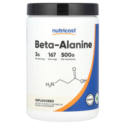 Nutricost, Beta-Alanine, Unflavored, 17.9 oz (500 g) - Image 1