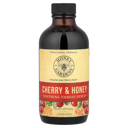Zand, Soothing Throat Syrup, Cherry & Honey, 4 fl oz (118 ml) - Image 1