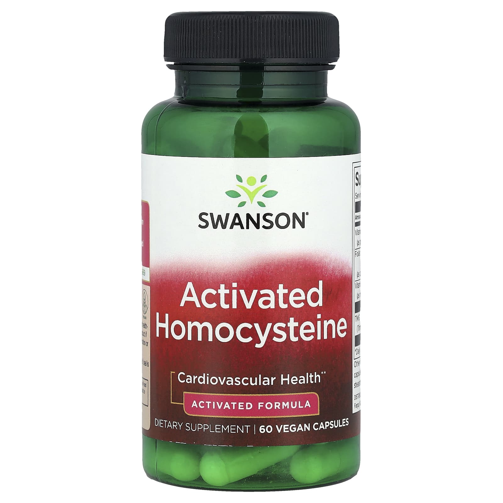 Swanson, Activated Homocysteine, 60 Vegan Capsules - Image 1