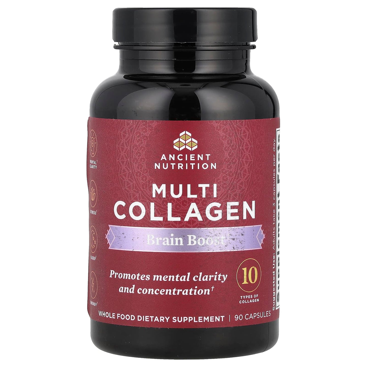 Boost Brain Clarity with Ancient Nutrition's Multi Collagen Brain Boost - 90 Capsules - Image 1