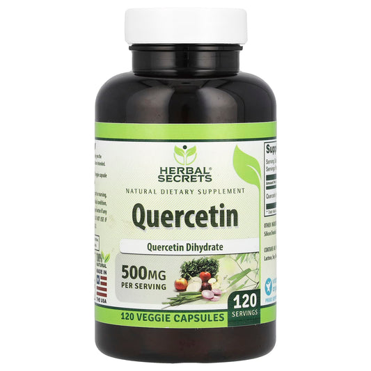 Quercetin Dietary Supplement 500mg by Herbal Secrets - Image 1