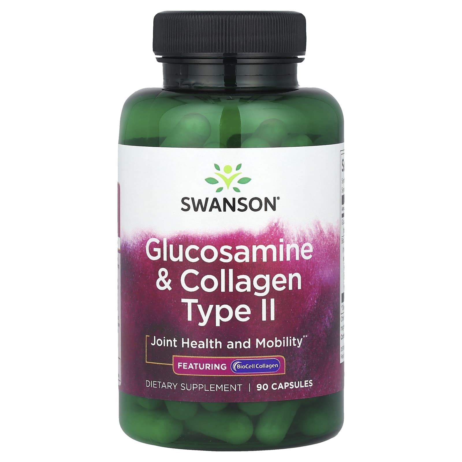 Swanson, Glucosamine & Collagen Type II, 90 Capsules - Image 1