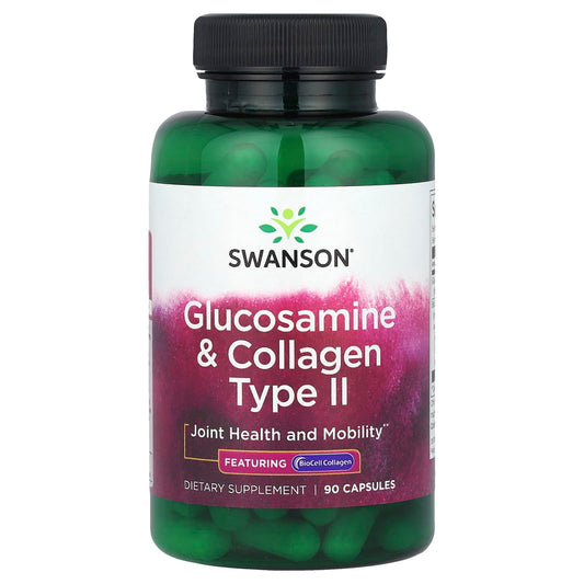 Swanson, Glucosamine & Collagen Type II, 90 Capsules - Image 1
