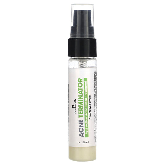 Zion Health, Acne Terminator, 1 fl oz (30 ml) - Image 1