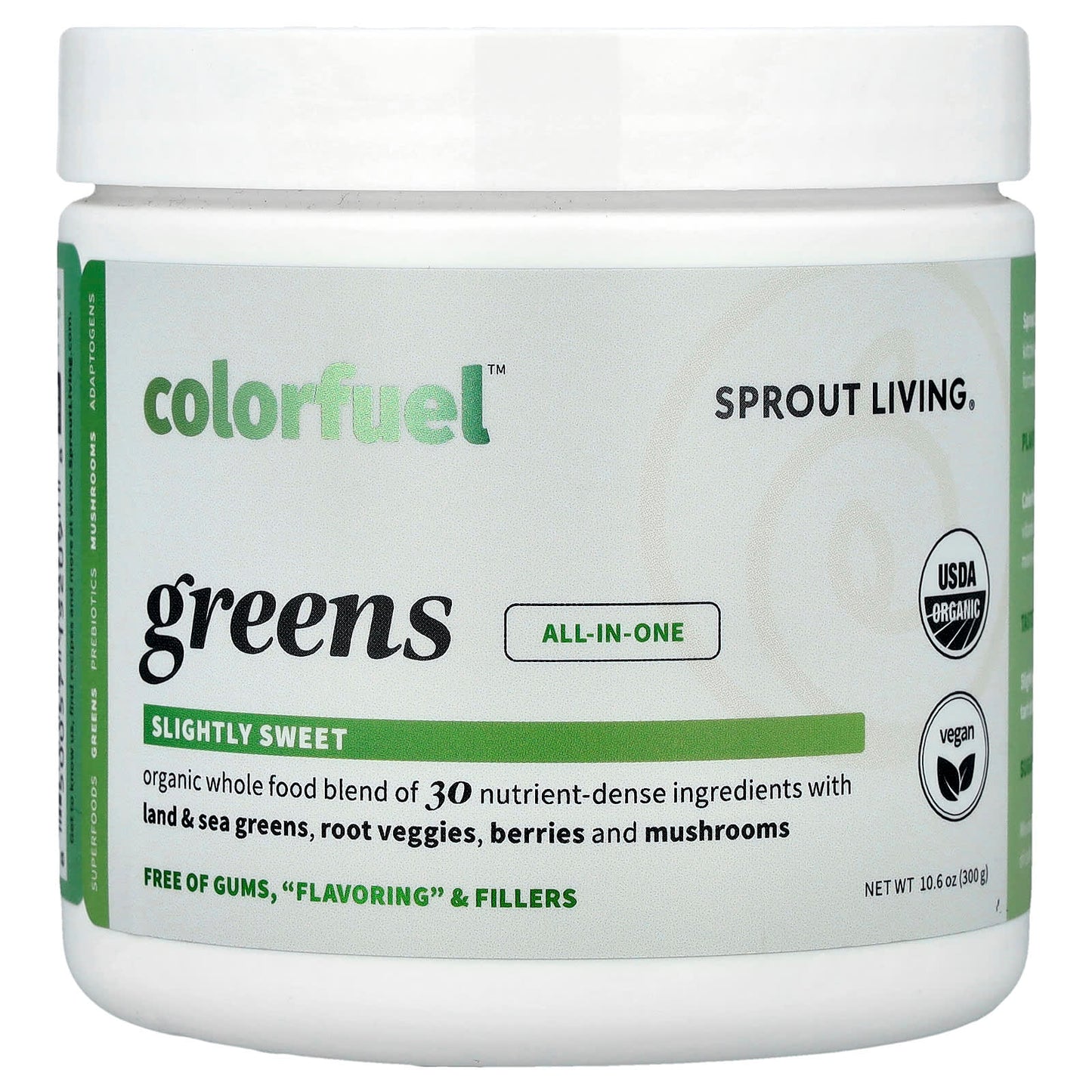 Sprout Living, Colorfuel™ Greens, 10.6 oz (300 g) - Image 1