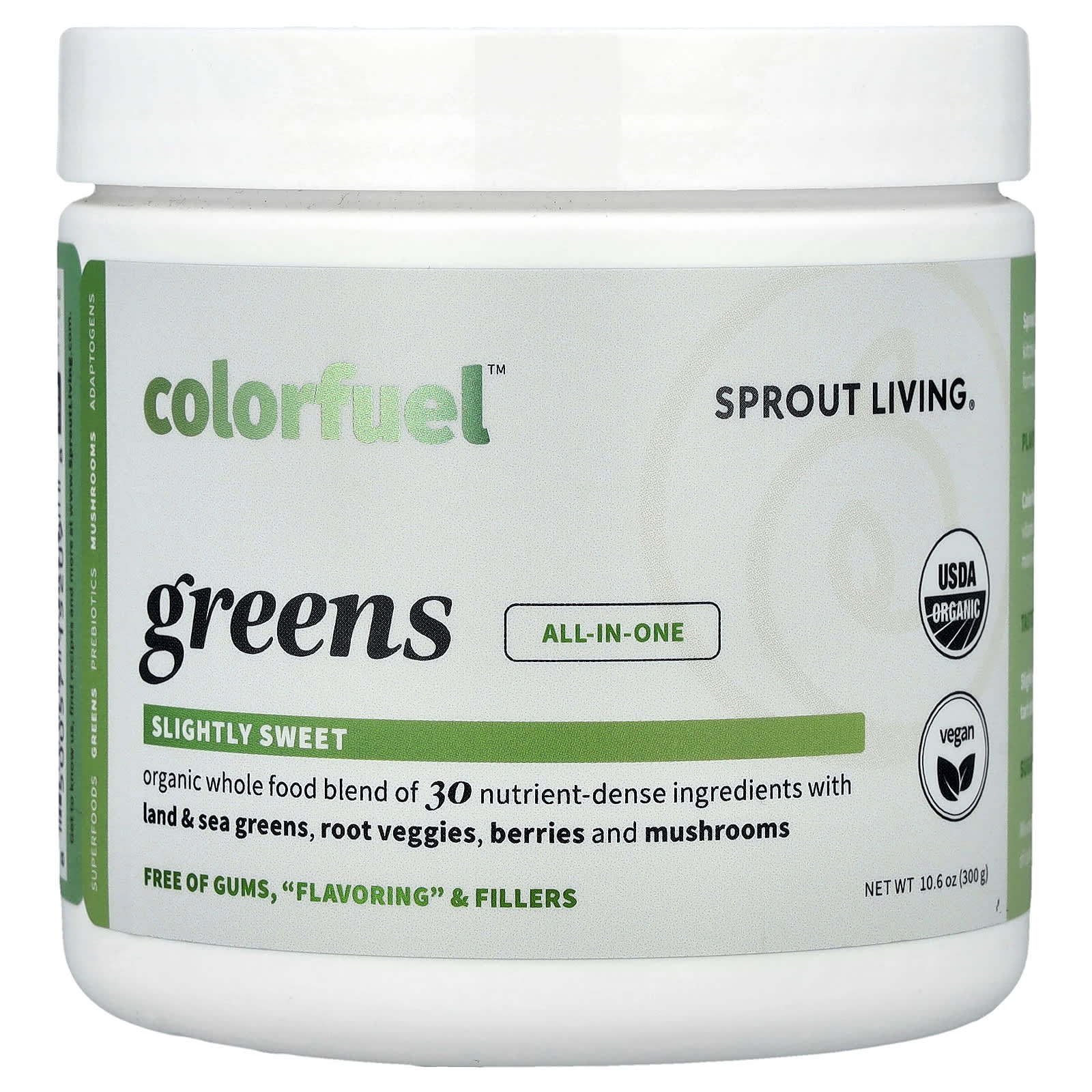 Sprout Living, Colorfuel™ Greens, 10.6 oz (300 g) - Image 1