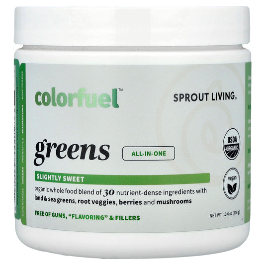 Sprout Living, Colorfuel™ Greens, 10.6 oz (300 g) - Image 1
